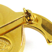 CHANEL CC Logos Turnlock Motif Brooch Pin Corsage Gold-Tone 96P Vintage A46626c