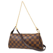LOUIS VUITTON EVA 2WAY CHAIN HAND BAG POUCH PURSE DAMIER N55213 40578