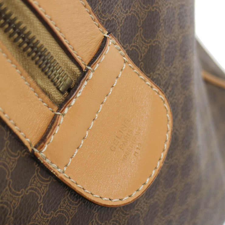 CELINE Macadam Travel Hand Bag M12 Brown PVC Leather 39724