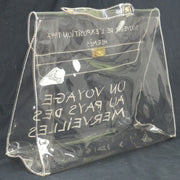 HERMES Vinyl Kelly Beach Hand Bag Purse SOUVENIR DE L'EXPOSITION 1997 AK38426i