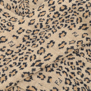 FENDI Leopard Pattern Set Up Long Sleeve Tops Skirt Brown Black Italy AK31748j
