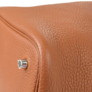 Hermes Picotin Lock MM Handbag Purse Gold Taurillon Clemence Y AC002 AT 78279