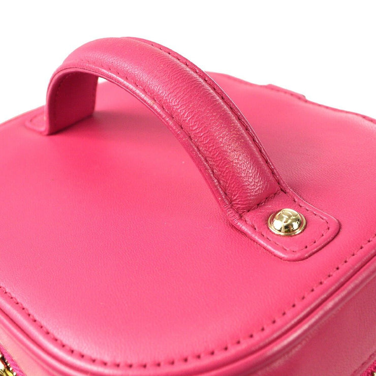 Chanel Vanity 2way Handbag Purse Pink Lambskin 27532922 67704