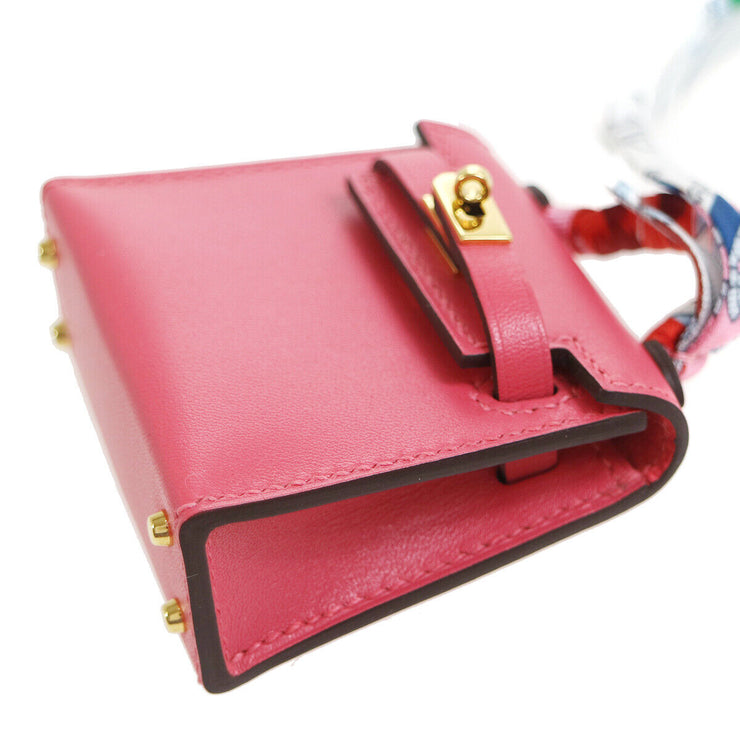 HERMES Micro Kelly Twilly Bag Charm Pink YTY007AG Box Calf 33467 – brand-jfa
