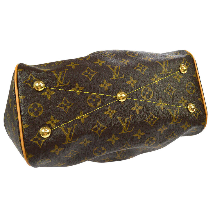 LOUIS VUITTON Louis Vuitton Tivoli PM M40143 Monogram Brown Gold Hardware  Handbag Ladies