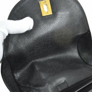 CHANEL CC Chain Backpack Bag Black Caviar Skin Leather Vintage RK13925k