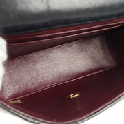 CHANEL Classic Flap Mini Square Chain Shoulder Bag Black Lambskin 6283394 26696