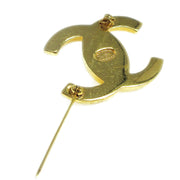 CHANEL CC Logos Turnlock Motif Brooch Pin Corsage Gold-Tone 96A Vintage AK33231b