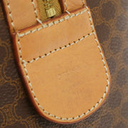CELINE Macadam Travel Hand Boston Bag Brown PVC Leather M14 41989