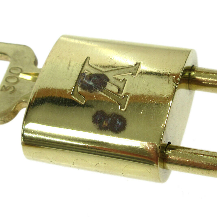 LOUIS VUITTON Padlock & Key Bag Accessories Charm 10 Piece Set Gold 72305