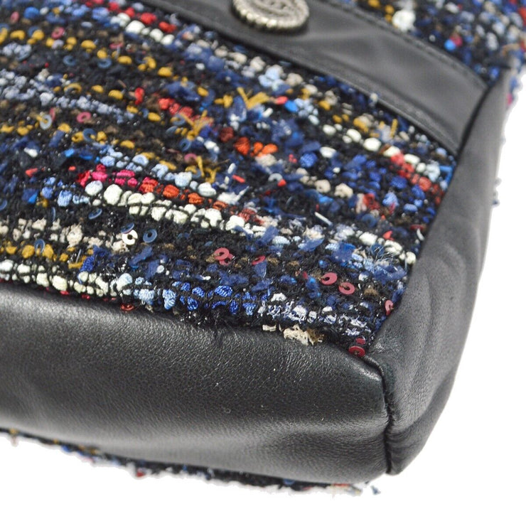 Girl Chanel Jacket Motif Shoulder Bum Bag Tweed Black Multicolor 20895826 97463
