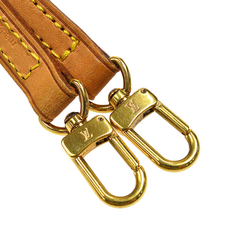 LOUIS VUITTON Logos Shoulder Strap Leather Brown 43608