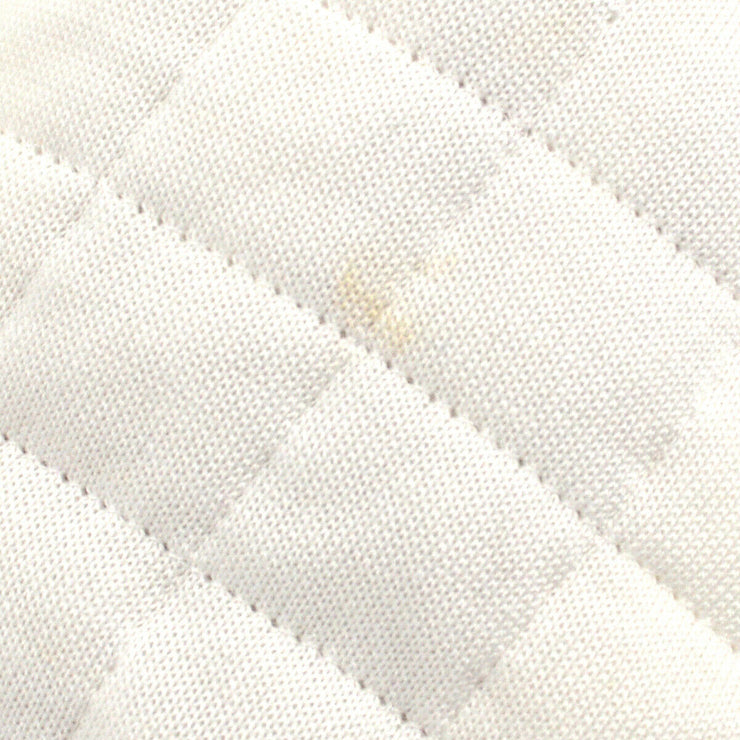 CHANEL #34 CC Logos Sleeveless Tops Tank Top White Cotton  30411