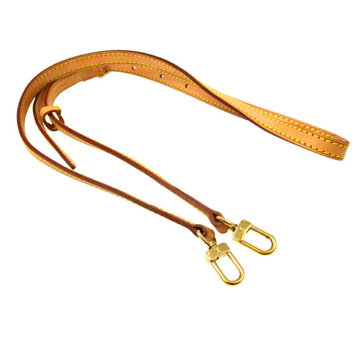 LOUIS VUITTON Logos Shoulder Strap Brown Leather Handbag Accessories 03132