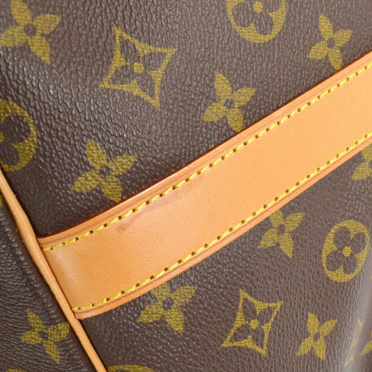 Authentic Louis Vuitton Monogram Keepall Bandouliere 60 Travel Duffle Bag  M41412