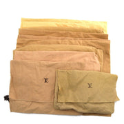 Louis Vuitton Dust Bag 10 Set Brown Beige 100% Cotton Authentic 88141