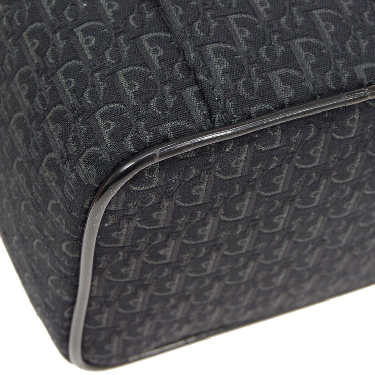 Christian Dior Trotter Cosmetic Hand Bag Pouch Black Canvas HE0074 02137