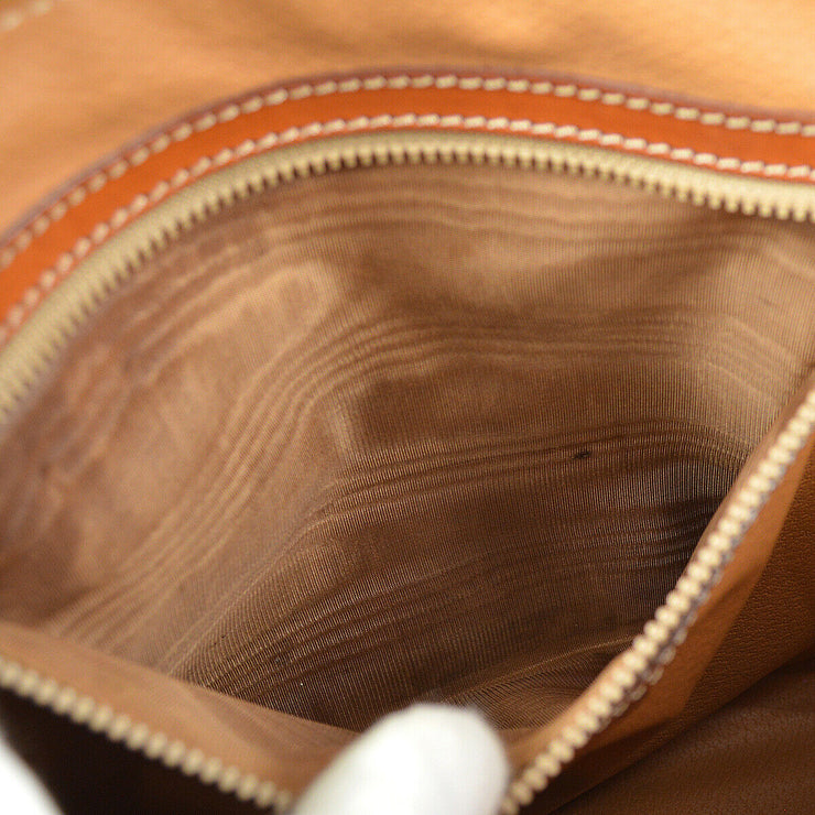 CELINE Macadam Pattern 2way Hand Bag Brown 62397
