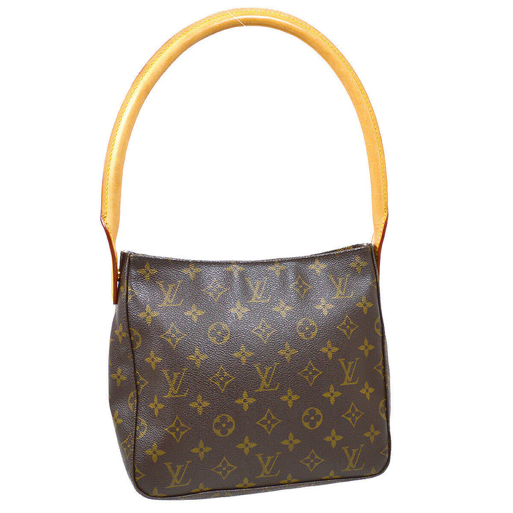 LOUIS VUITTON LOOPING MM HAND BAG FL0062 PURSE MONOGRAM CANVAS M51146 35700