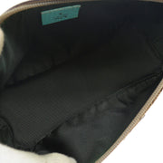 GUCCI GG Pattern Mini Hand Bag Blue Beige Canvas Leather 62747