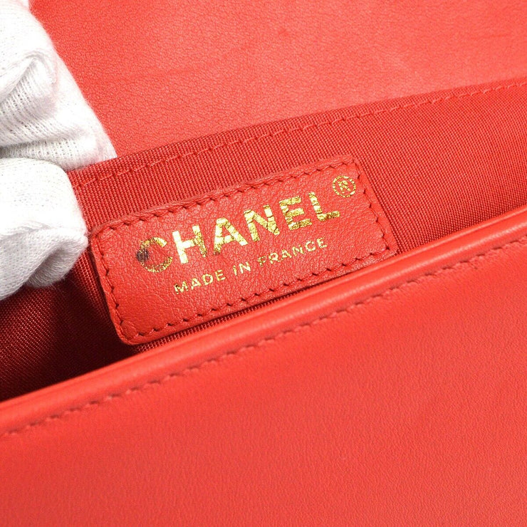 Boy Chanel V-Stitch Double Chain Shoulder Bag Purse Pink Lambskin 27561004 57075