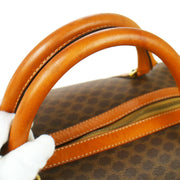 CELINE Macadam Travel Hand Boston Bag Brown PVC Leather M11 10181