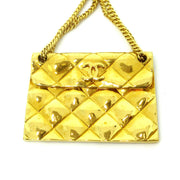 CHANEL CC Quilted Bag Motif Brooch Pin Gold Corsage 96P Accessories AK38330i
