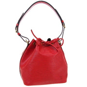 LOUIS VUITTON PETIT NOE DRAWSTRING SHOULDER BAG AR0944 RED EPI M44107 02119