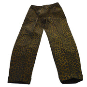 FENDI Vintage Leopard Pattern Long Pants Brown Black AK37958c